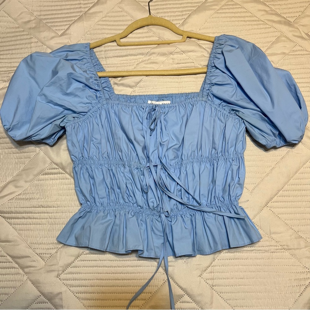 Ruched bow top